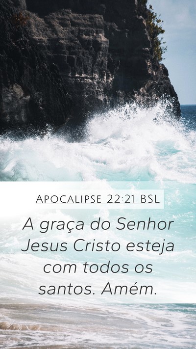 Apocalipse 22:21 BSL Bible Verse Image