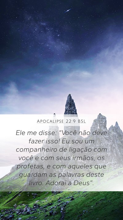 Apocalipse 22:9 BSL Bible Verse Image