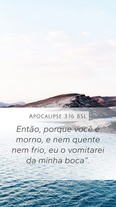 Apocalipse 3:16 BSL Bible Verse Image