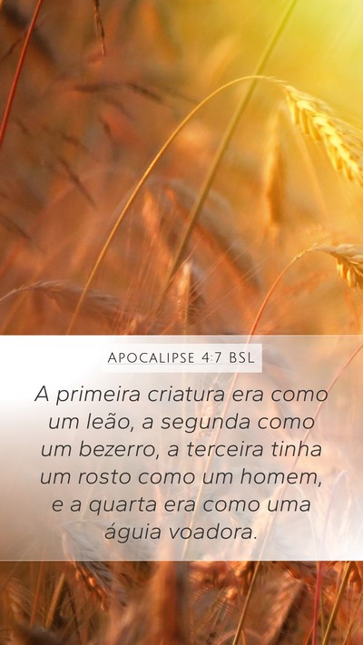 Apocalipse 4:7 BSL Bible Verse Image