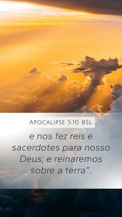 Apocalipse 5:10 BSL Bible Verse Image