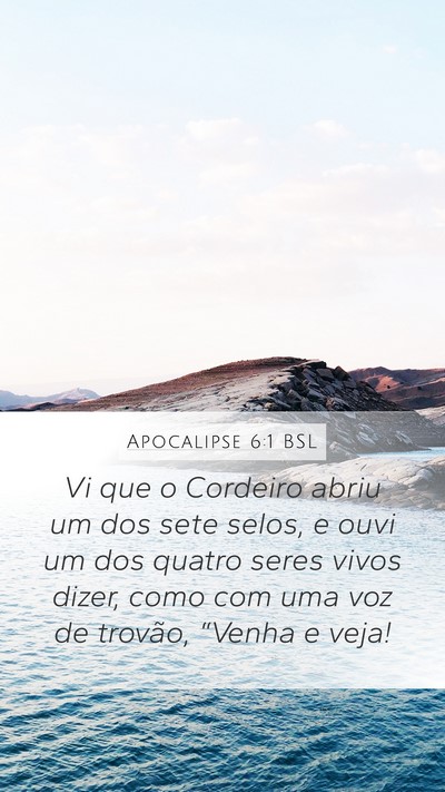 Apocalipse 6:1 BSL Bible Verse Image