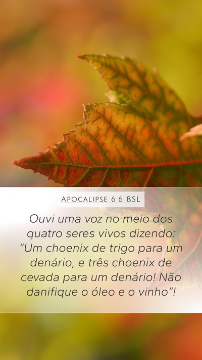 Apocalipse 6:6 BSL Bible Verse Image