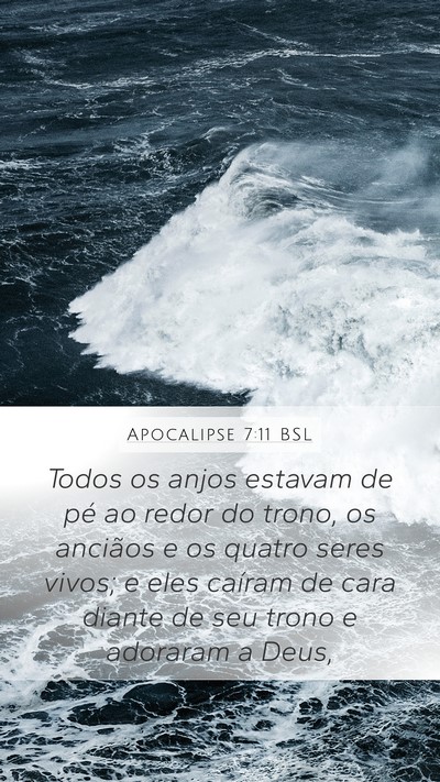 Apocalipse 7:11 BSL Bible Verse Image