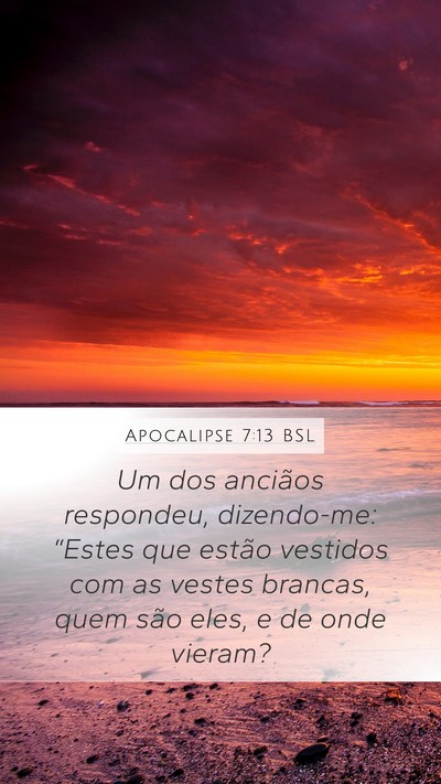 Apocalipse 7:13 BSL Bible Verse Image