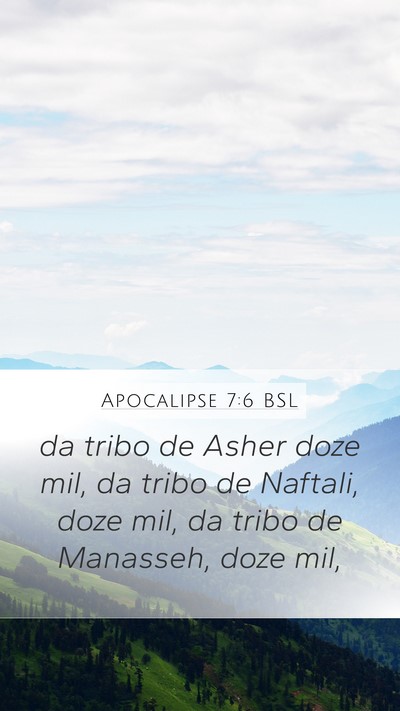 Apocalipse 7:6 BSL Bible Verse Image