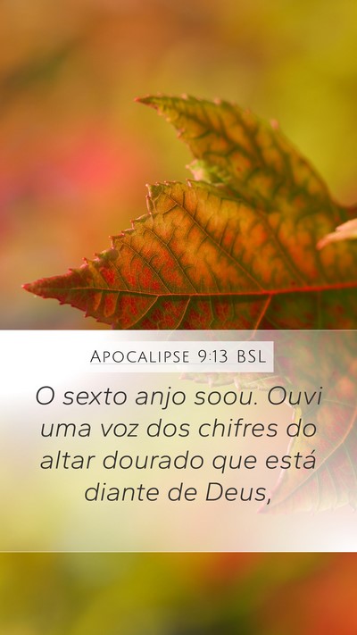 Apocalipse 9:13 BSL Bible Verse Image