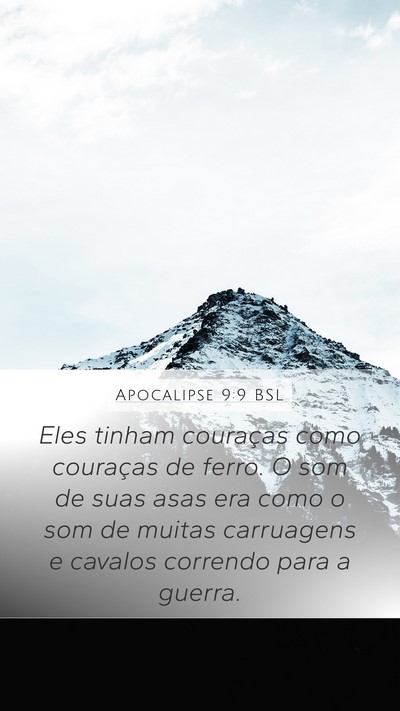 Apocalipse 9:9 BSL Bible Verse Image