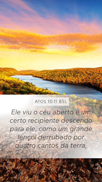 Atos 10:11 BSL Bible Verse Image
