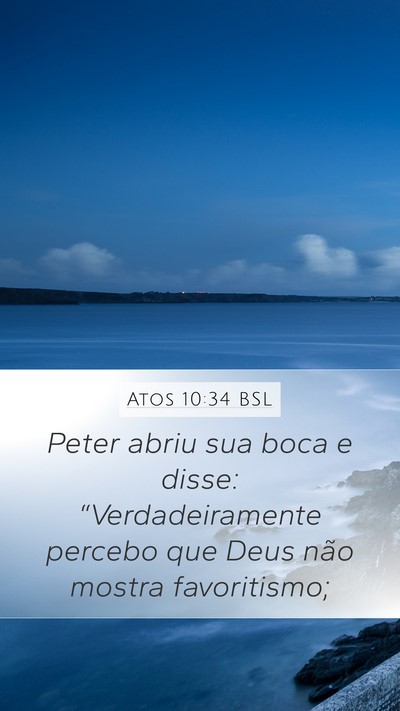 Atos 10:34 BSL Bible Verse Image