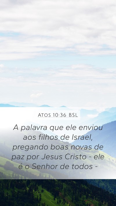 Atos 10:36 BSL Bible Verse Image