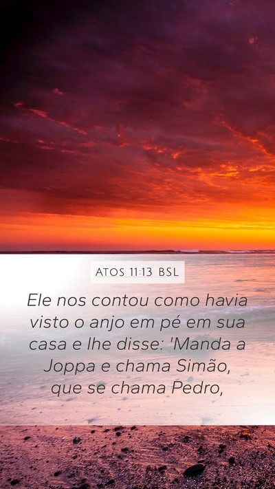 Atos 11:13 BSL Bible Verse Image