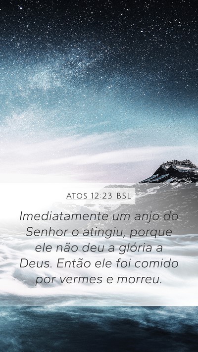 Atos 12:23 BSL Bible Verse Image