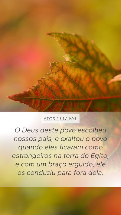 Atos 13:17 BSL Bible Verse Image