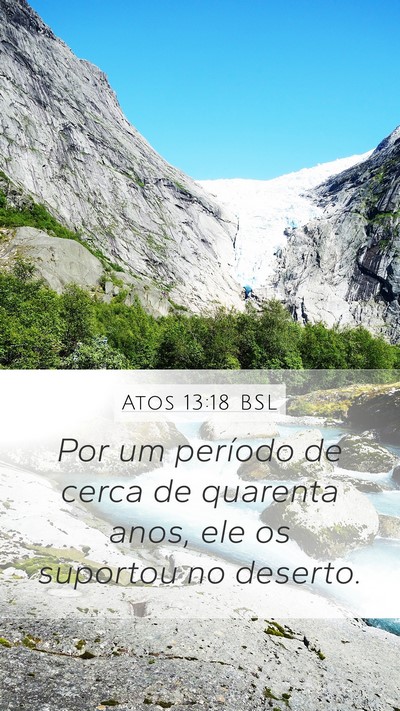 Atos 13:18 BSL Bible Verse Image