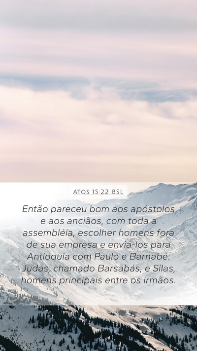 Atos 15:22 BSL Bible Verse Image