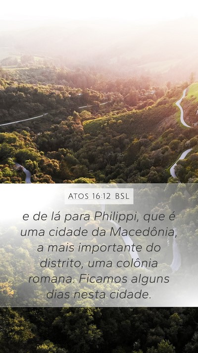 Atos 16:12 BSL Bible Verse Image