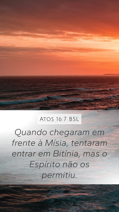 Atos 16:7 BSL Bible Verse Image