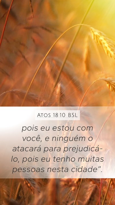 Atos 18:10 BSL Bible Verse Image