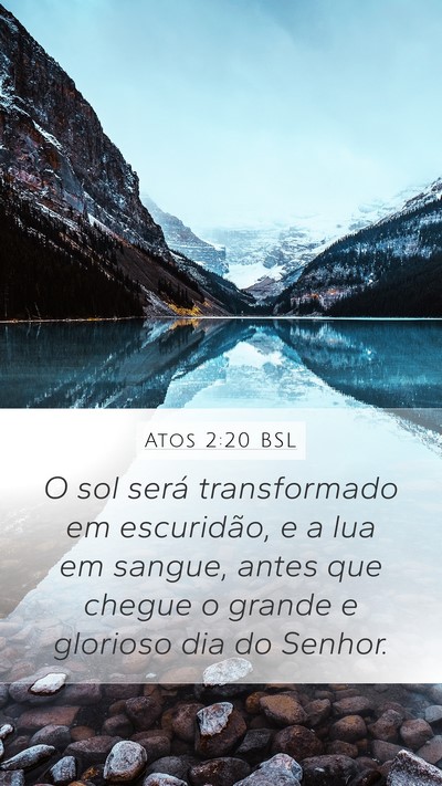 Atos 2:20 BSL Bible Verse Image