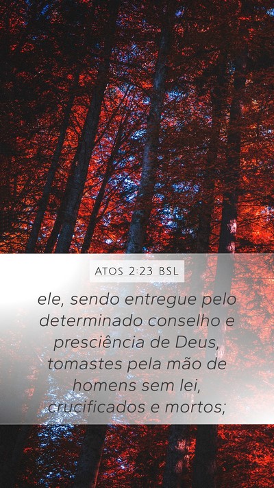 Atos 2:23 BSL Bible Verse Image