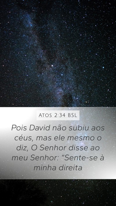 Atos 2:34 BSL Bible Verse Image