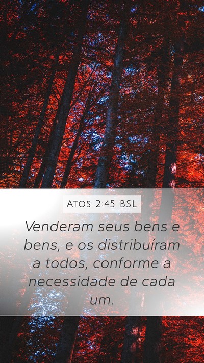 Atos 2:45 BSL Bible Verse Image