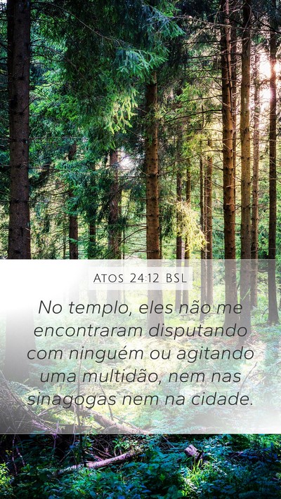 Atos 24:12 BSL Bible Verse Image