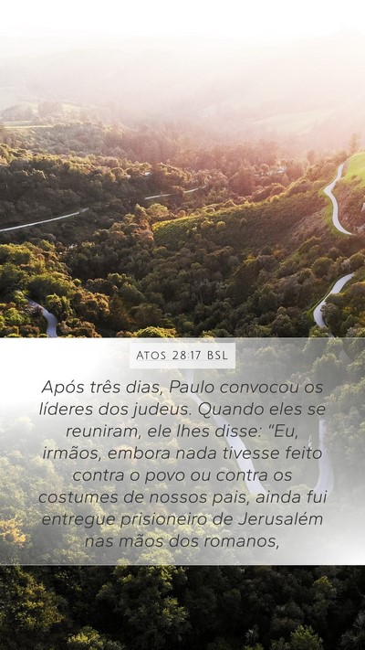 Atos 28:17 BSL Bible Verse Image