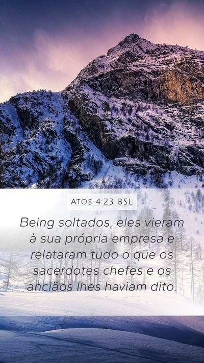 Atos 4:23 BSL Bible Verse Image