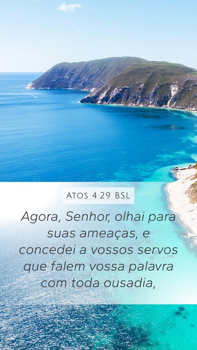 Atos 4:29 BSL Bible Verse Image