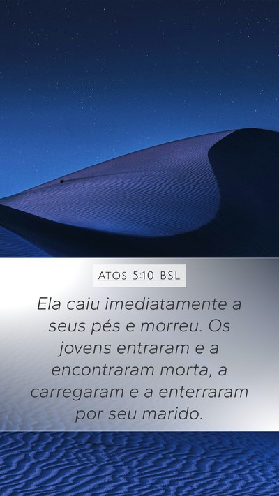 Atos 5:10 BSL Bible Verse Image