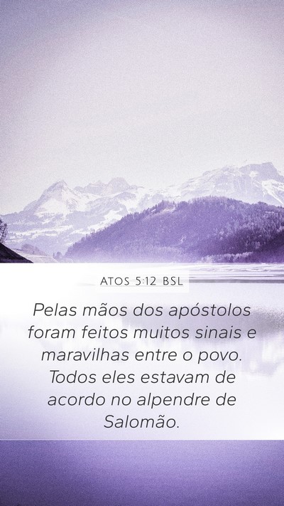 Atos 5:12 BSL Bible Verse Image