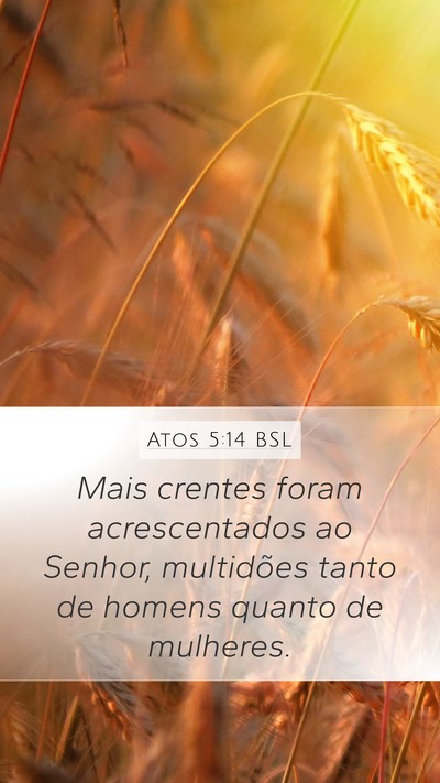 Atos 5:14 BSL Bible Verse Image