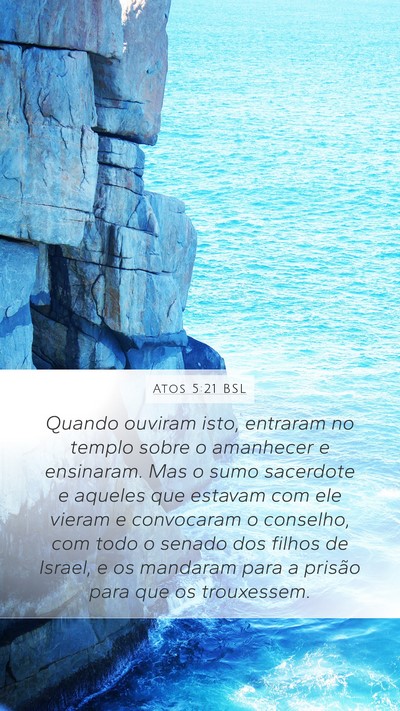Atos 5:21 BSL Bible Verse Image