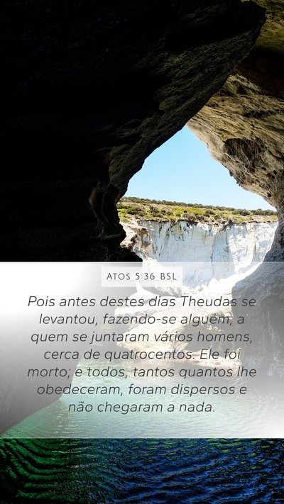Atos 5:36 BSL Bible Verse Image