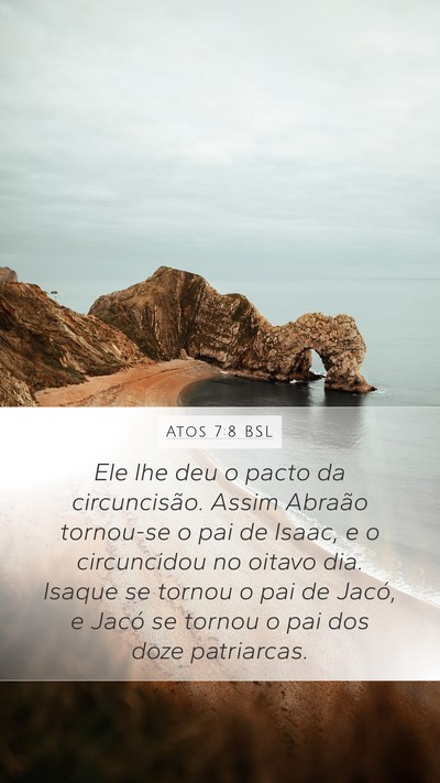 Atos 7:8 BSL Bible Verse Image