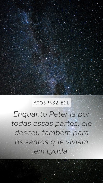 Atos 9:32 BSL Bible Verse Image