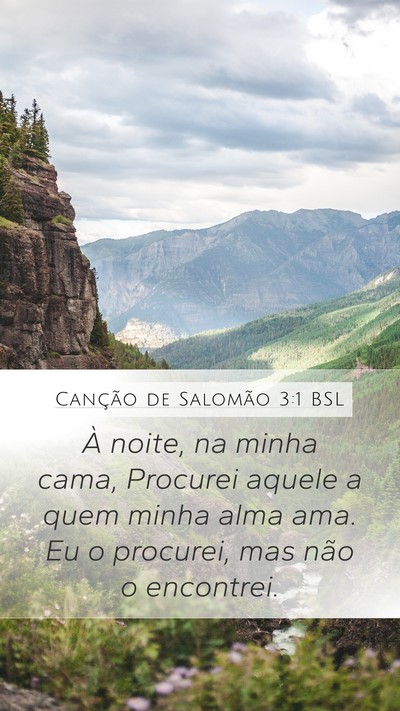 Canção de Salomão 3:1 BSL Bible Verse Image