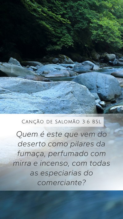 Canção de Salomão 3:6 BSL Bible Verse Image