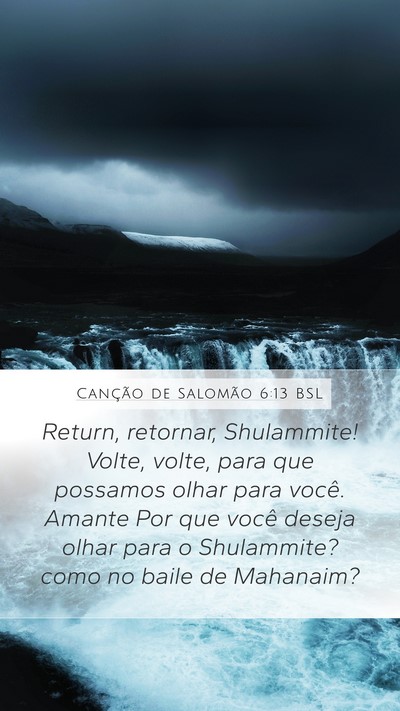 Canção de Salomão 6:13 BSL Bible Verse Image