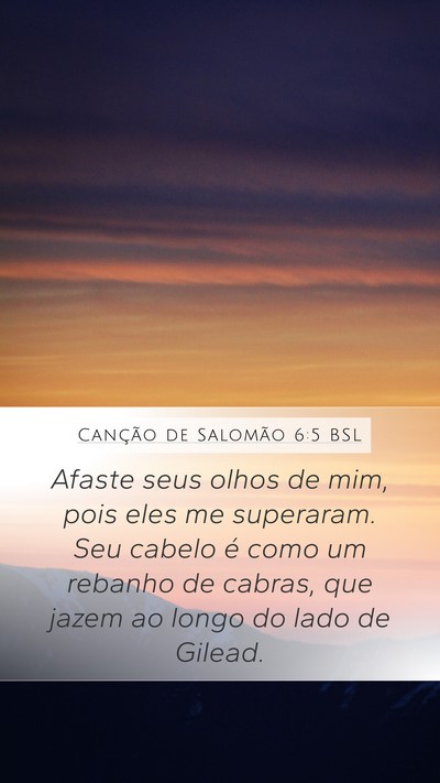 Canção de Salomão 6:5 BSL Bible Verse Image