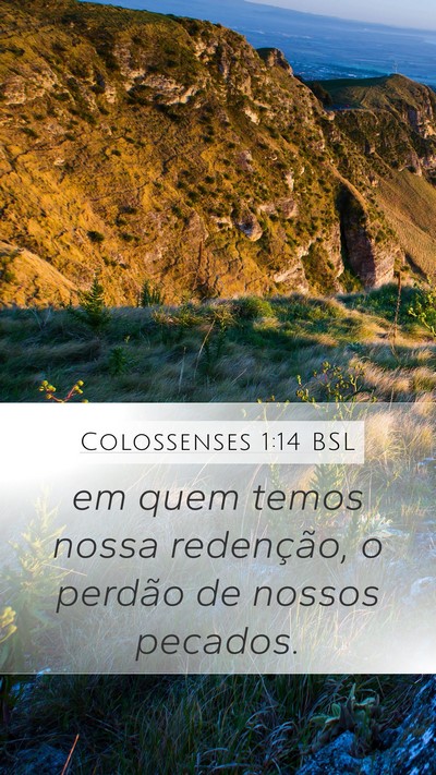 Colossenses 1:14 BSL Bible Verse Image