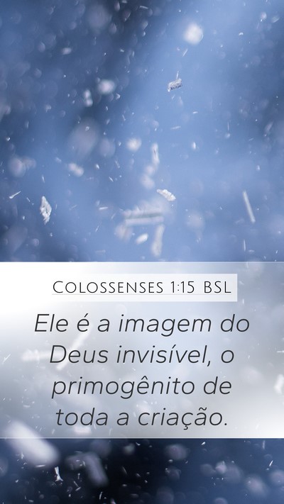 Colossenses 1:15 BSL Bible Verse Image