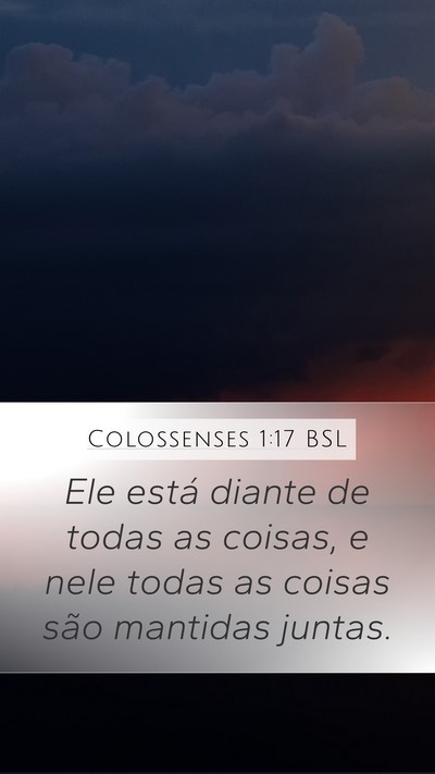 Colossenses 1:17 BSL Bible Verse Image