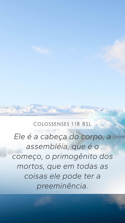 Colossenses 1:18 BSL Bible Verse Image