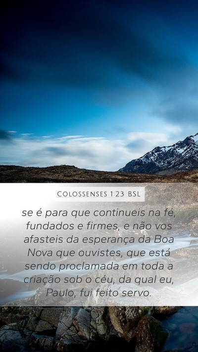 Colossenses 1:23 BSL Bible Verse Image