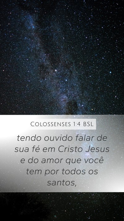 Colossenses 1:4 BSL Bible Verse Image