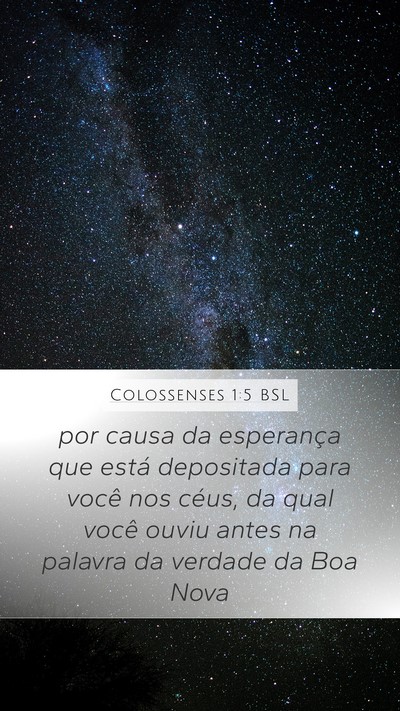 Colossenses 1:5 BSL Bible Verse Image