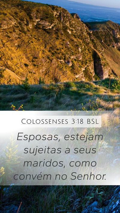 Colossenses 3:18 BSL Bible Verse Image